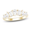 Thumbnail Image 1 of Pear, Emerald & Round-Cut Lab-Grown Diamond Contour Ring 1-1/2 ct tw 14K Yellow Gold