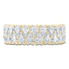 Thumbnail Image 3 of Pear-Shaped Lab-Grown Diamond Two-Row Anniversary Ring 2 ct tw 14K Yellow Gold