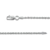Thumbnail Image 2 of Solid Diamond-Cut Rope Chain Necklace 1.6mm Sterling Silver 20"