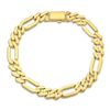 Thumbnail Image 1 of Semi-Solid Figaro Chain Bracelet 8mm 14K Yellow Gold 8.5"