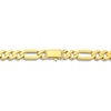 Thumbnail Image 2 of Semi-Solid Figaro Chain Bracelet 8mm 14K Yellow Gold 8.5"