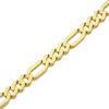 Thumbnail Image 3 of Semi-Solid Figaro Chain Bracelet 8mm 14K Yellow Gold 8.5"