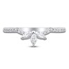 Thumbnail Image 3 of Certified Marquise & Round-Cut Diamond Anniversary Ring 1/3 ct tw 14K White Gold