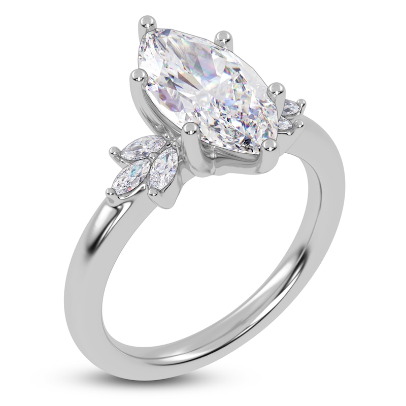 Main Image 2 of Marquise-Cut Created By Jared Studio Lab-Grown Diamond Engagement Ring 2-1/6 ct tw 14K White Gold