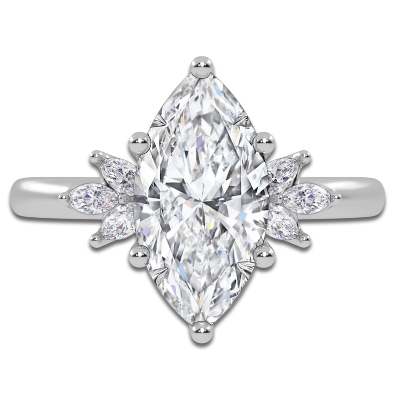 Main Image 3 of Marquise-Cut Created By Jared Studio Lab-Grown Diamond Engagement Ring 2-1/6 ct tw 14K White Gold
