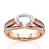 Thumbnail Image 1 of J'Lure Lab-Created Diamond Oval Portrait-Cut Engagement Ring 1-3/8 ct tw 18K Rose Gold