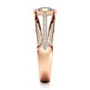 Thumbnail Image 3 of J'Lure Lab-Created Diamond Oval Portrait-Cut Engagement Ring 1-3/8 ct tw 18K Rose Gold