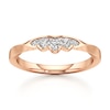 Thumbnail Image 1 of J'Lure Lab-Grown Diamond Scalloped Wedding Band 1/8 ct tw 18K Rose Gold