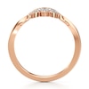 Thumbnail Image 2 of J'Lure Lab-Grown Diamond Scalloped Wedding Band 1/8 ct tw 18K Rose Gold