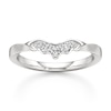 Thumbnail Image 1 of J'Lure Lab-Grown Diamond Scalloped Wedding Band 1/6 ct tw 18K White Gold