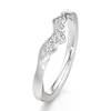 Thumbnail Image 4 of J'Lure Lab-Grown Diamond Scalloped Wedding Band 1/6 ct tw 18K White Gold