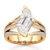 Thumbnail Image 1 of J'Lure Lab-Grown Diamond Leaf Step-Cut Engagement Ring 3-1/2 ct tw 18K Yellow Gold