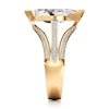 Thumbnail Image 3 of J'Lure Lab-Grown Diamond Leaf Step-Cut Engagement Ring 3-1/2 ct tw 18K Yellow Gold