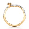Thumbnail Image 2 of J'Lure Lozenge Step-Cut Lab-Grown Diamond Contour Wedding Band 1/2 ct tw 18K Yellow Gold