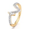Thumbnail Image 4 of J'Lure Lozenge Step-Cut Lab-Grown Diamond Contour Wedding Band 1/2 ct tw 18K Yellow Gold