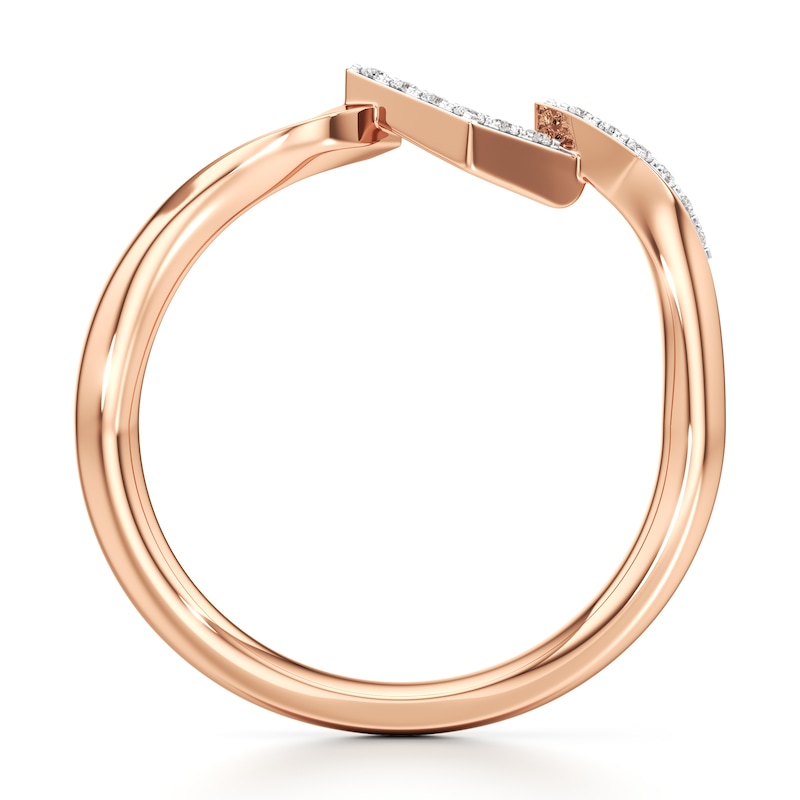 Main Image 2 of J'Lure Lab-Grown Diamond Wedding Band 1/15 ct tw 18K Rose Gold