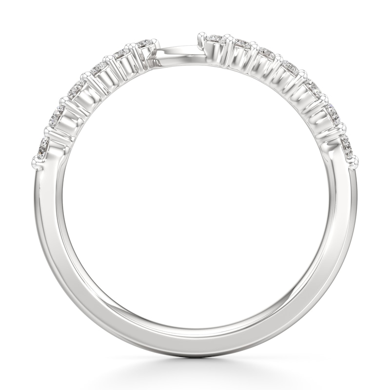 Main Image 2 of J'Lure Lab-Grown Diamond Contour Wedding Band 1/3 ct tw 18K White Gold
