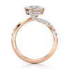 Thumbnail Image 2 of J'Lure Square-Emerald Step-Cut Lab-Grown Diamond Bypass Engagement Ring 2-3/8 ct tw 18K Rose Gold