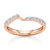 Thumbnail Image 1 of J'Lure Lab-Grown Diamond Contour Wedding Band 3/8 ct tw 18K Rose Gold