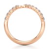 Thumbnail Image 2 of J'Lure Lab-Grown Diamond Contour Wedding Band 3/8 ct tw 18K Rose Gold