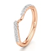 Thumbnail Image 4 of J'Lure Lab-Grown Diamond Contour Wedding Band 3/8 ct tw 18K Rose Gold