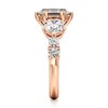 Thumbnail Image 3 of J'Lure Hexagon Step-Cut Lab-Grown Diamond Engagement Ring 4-3/4 ct tw 18K Rose Gold