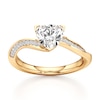 Thumbnail Image 1 of J'Lure Trillion Curved Brilliant-Cut Lab-Grown Diamond Bypass Engagement Ring 1-1/8 ct tw 18K Yellow Gold
