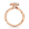 Thumbnail Image 2 of J'Lure Carre Step-Cut Lab-Grown Diamond Bypass Engagement Ring 2-1/4 ct tw 18K Rose Gold