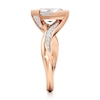 Thumbnail Image 3 of J'Lure Carre Step-Cut Lab-Grown Diamond Bypass Engagement Ring 2-1/4 ct tw 18K Rose Gold