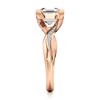 Thumbnail Image 3 of J'Lure Square-Emerald Step-Cut Lab-Created Diamond Bypass Engagement Ring 3-1/4 ct tw 18K Rose Gold