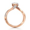 Thumbnail Image 2 of J'Lure Moval Old-Cut Lab-Grown Diamond Bypass Engagement Ring 3-1/3 ct tw 18K Rose Gold