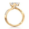 Thumbnail Image 2 of J'Lure Trillion Curved Brilliant-Cut Lab-Grown Diamond Bypass Engagement Ring 3-1/5 ct tw 18K Yellow Gold