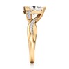 Thumbnail Image 3 of J'Lure Trillion Curved Brilliant-Cut Lab-Grown Diamond Bypass Engagement Ring 3-1/5 ct tw 18K Yellow Gold