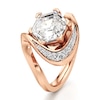 Thumbnail Image 4 of J'Lure Hexagon Step-Cut Lab-Grown Diamond Engagement Ring 3 ct tw 18K Rose Gold