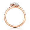 Thumbnail Image 2 of J'Lure Pear Step-Cut Two-Stone Lab-Created Diamond Engagement Ring 1-7/8 ct tw 18K Rose Gold