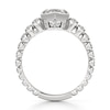 Thumbnail Image 2 of J'Lure Hexagon Step-Cut Lab-Grown Diamond Engagement Ring 2-3/8 ct tw 18K White Gold