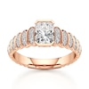 Thumbnail Image 1 of J'Lure Radiant Brilliant-Cut Lab-Created Diamond Engagement Ring 1-1/4 ct tw 18K Rose Gold