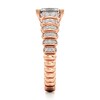 Thumbnail Image 3 of J'Lure Radiant Brilliant-Cut Lab-Created Diamond Engagement Ring 1-1/4 ct tw 18K Rose Gold