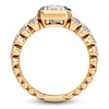 Thumbnail Image 4 of J'Lure Shield Step-Cut Lab-Grown Diamond Engagement Ring 2-1/2 ct tw 18K Yellow Gold