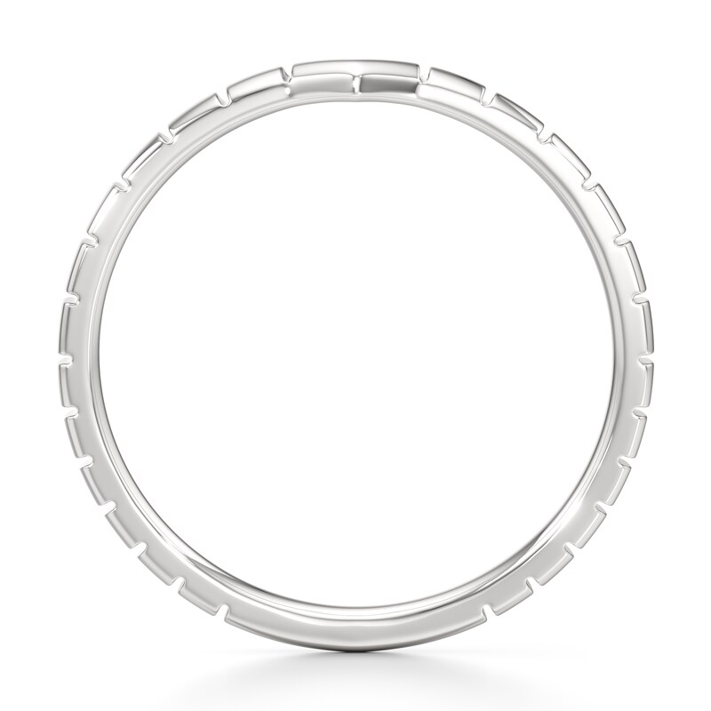 Main Image 2 of J'Lure Contour Wedding Band 18K White Gold