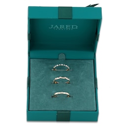 Lab-Grown Diamond Anniversary Ring Three-Piece Gift Set 1/4 ct tw 14K Yellow Gold