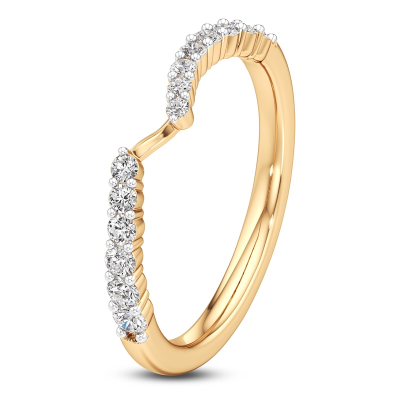 Main Image 2 of J'Lure Lab-Grown Diamond Wedding Band 1/4 ct tw 18K Yellow Gold
