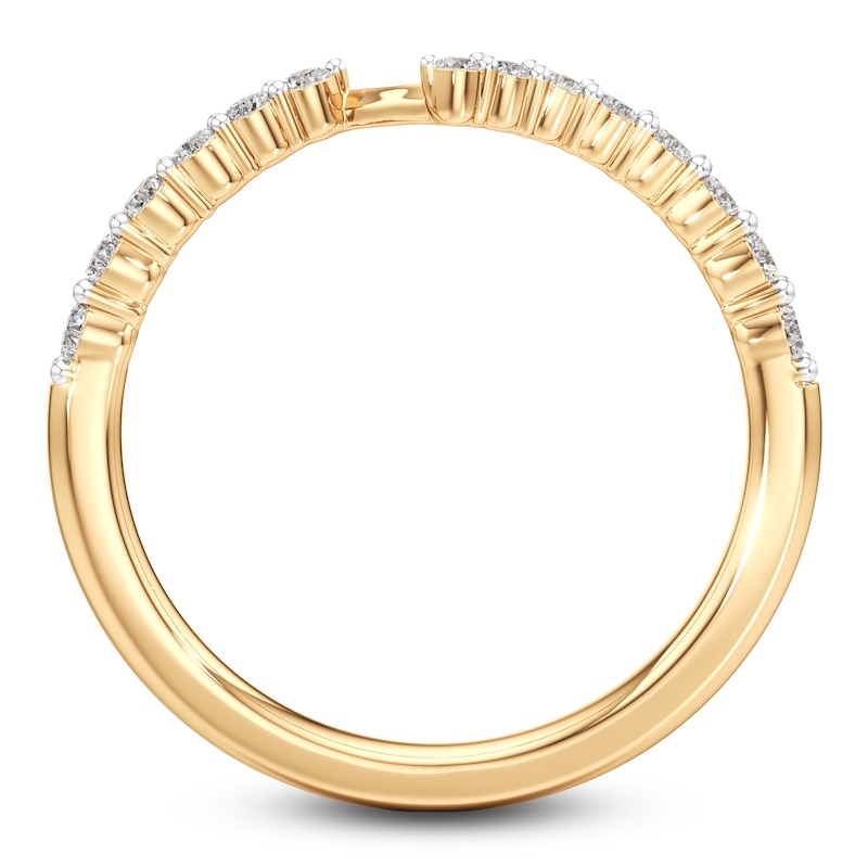 Main Image 4 of J'Lure Lab-Grown Diamond Wedding Band 1/4 ct tw 18K Yellow Gold