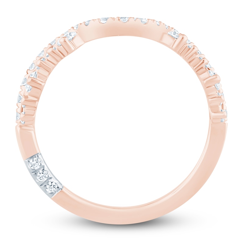 Main Image 4 of Pnina Tornai Diamond Swirl Anniversary Ring 5/8 ct tw 14K Rose Gold