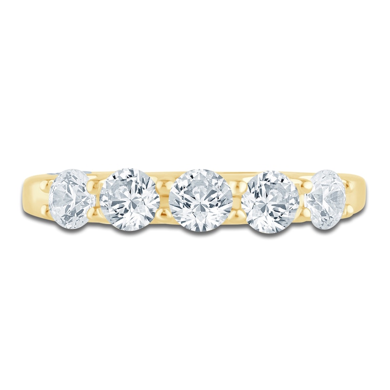 Main Image 3 of Pnina Tornai Lab-Grown Diamond Five-Stone Anniversary Ring 1 ct tw 14K Yellow Gold