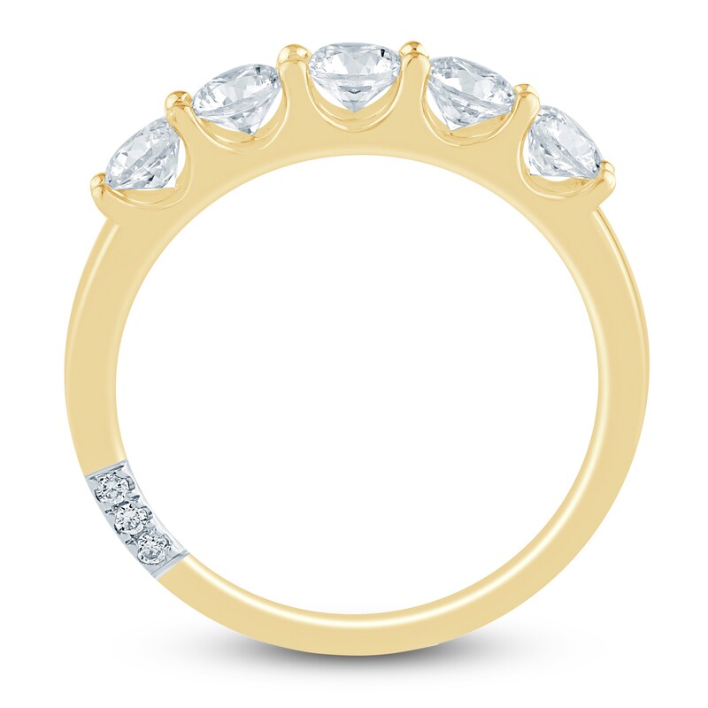 Main Image 4 of Pnina Tornai Lab-Grown Diamond Five-Stone Anniversary Ring 1 ct tw 14K Yellow Gold