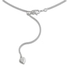 Thumbnail Image 4 of Adjustable Wheat Chain Necklace 1.3mm Solid Sterling Silver 24"