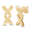 Thumbnail Image 2 of Butterfly Mirrored Drop Earrings 14K Yellow Gold