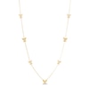 Thumbnail Image 1 of Butterfly Station Necklace 14K Yellow Gold 18"