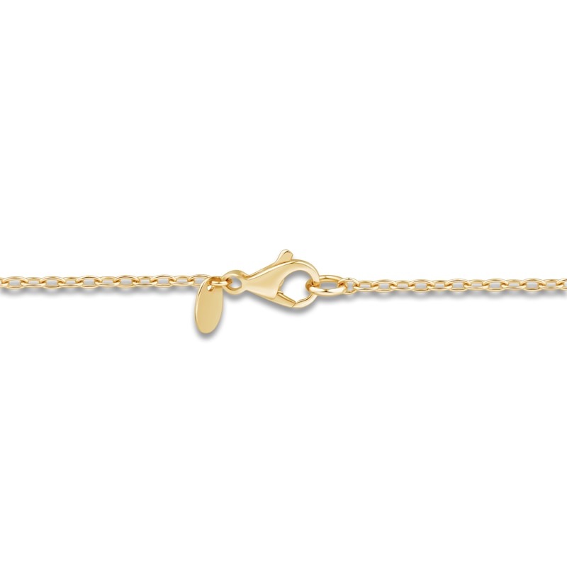 Main Image 3 of Butterfly Station Necklace 14K Yellow Gold 18"